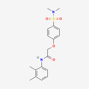 molecular formula C18H22N2O4S B4850229 2-{4-[(dimethylamino)sulfonyl]phenoxy}-N-(2,3-dimethylphenyl)acetamide 