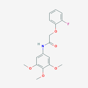 molecular formula C17H18FNO5 B4850272 2-(2-fluorophenoxy)-N-(3,4,5-trimethoxyphenyl)acetamide 