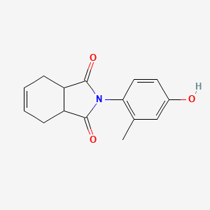 molecular formula C15H15NO3 B4850305 2-(4-hydroxy-2-methylphenyl)-3a,4,7,7a-tetrahydro-1H-isoindole-1,3(2H)-dione 