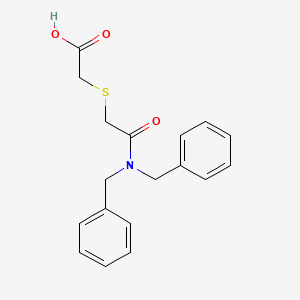 molecular formula C18H19NO3S B4850327 {[2-(dibenzylamino)-2-oxoethyl]thio}acetic acid 