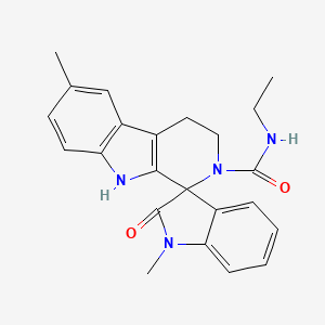 N-ethyl-1',6-dimethyl-2'-oxo-1',2',4,9-tetrahydrospiro[beta-carboline-1,3'-indole]-2(3H)-carboxamide