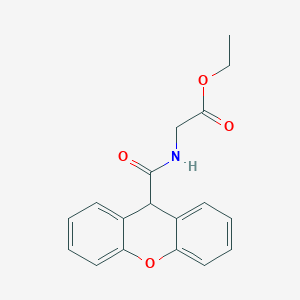 molecular formula C18H17NO4 B4850369 ethyl N-(9H-xanthen-9-ylcarbonyl)glycinate 