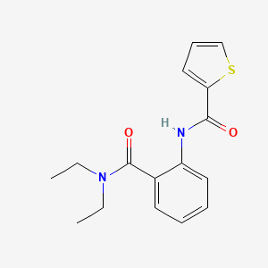 N-{2-[(diethylamino)carbonyl]phenyl}-2-thiophenecarboxamide