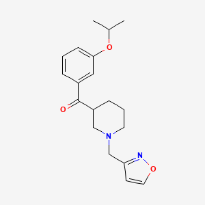 molecular formula C19H24N2O3 B4850617 (3-isopropoxyphenyl)[1-(3-isoxazolylmethyl)-3-piperidinyl]methanone 