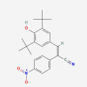 molecular formula C23H26N2O3 B4850648 3-(3,5-di-tert-butyl-4-hydroxyphenyl)-2-(4-nitrophenyl)acrylonitrile 