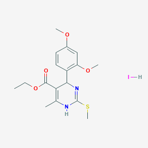 molecular formula C17H23IN2O4S B4850677 ethyl 6-(2,4-dimethoxyphenyl)-4-methyl-2-(methylthio)-1,6-dihydro-5-pyrimidinecarboxylate hydroiodide 