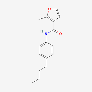 molecular formula C16H19NO2 B4850690 N-(4-butylphenyl)-2-methyl-3-furamide 