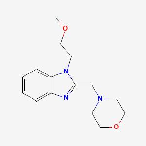 molecular formula C15H21N3O2 B4850697 1-(2-methoxyethyl)-2-(4-morpholinylmethyl)-1H-benzimidazole 