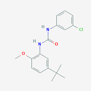 molecular formula C18H21ClN2O2 B4850706 N-(5-tert-butyl-2-methoxyphenyl)-N'-(3-chlorophenyl)urea 