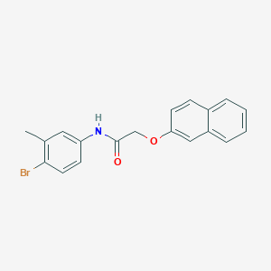 molecular formula C19H16BrNO2 B485071 N-(4-bromo-3-methylphenyl)-2-(2-naphthyloxy)acetamide CAS No. 791831-40-8