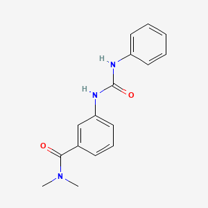 molecular formula C16H17N3O2 B4850723 3-[(anilinocarbonyl)amino]-N,N-dimethylbenzamide 