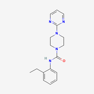 molecular formula C17H21N5O B4850746 N-(2-ethylphenyl)-4-(2-pyrimidinyl)-1-piperazinecarboxamide 