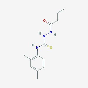 molecular formula C13H19N3OS B4850815 2-butyryl-N-(2,4-dimethylphenyl)hydrazinecarbothioamide 