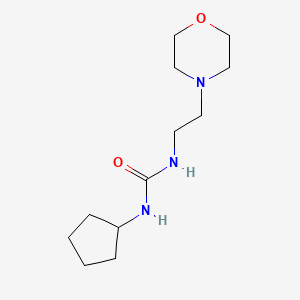 molecular formula C12H23N3O2 B4850878 N-cyclopentyl-N'-[2-(4-morpholinyl)ethyl]urea 