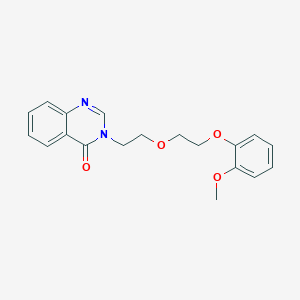 molecular formula C19H20N2O4 B4850911 3-{2-[2-(2-methoxyphenoxy)ethoxy]ethyl}-4(3H)-quinazolinone 