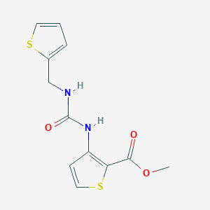 molecular formula C12H12N2O3S2 B4850989 methyl 3-({[(2-thienylmethyl)amino]carbonyl}amino)-2-thiophenecarboxylate 