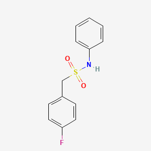 molecular formula C13H12FNO2S B4851006 1-(4-fluorophenyl)-N-phenylmethanesulfonamide 