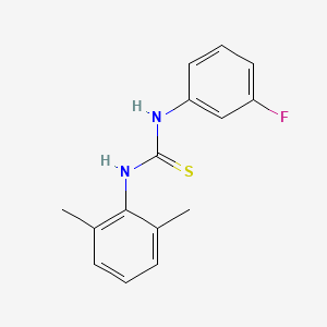 molecular formula C15H15FN2S B4851022 N-(2,6-dimethylphenyl)-N'-(3-fluorophenyl)thiourea 