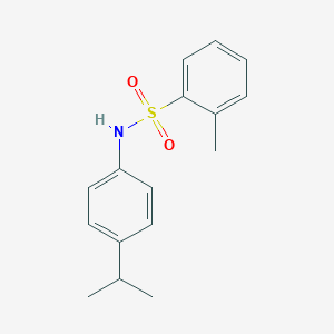 molecular formula C16H19NO2S B485108 N-(4-isopropylphenyl)-2-methylbenzenesulfonamide CAS No. 825607-03-2