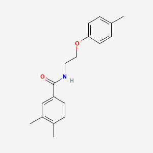 molecular formula C18H21NO2 B4851112 3,4-dimethyl-N-[2-(4-methylphenoxy)ethyl]benzamide 
