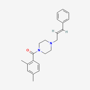 molecular formula C22H26N2O B4851127 1-(2,4-dimethylbenzoyl)-4-(3-phenyl-2-propen-1-yl)piperazine 