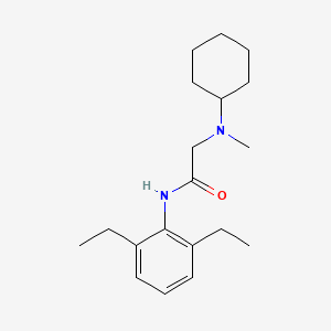 molecular formula C19H30N2O B4851232 N~2~-cyclohexyl-N~1~-(2,6-diethylphenyl)-N~2~-methylglycinamide 