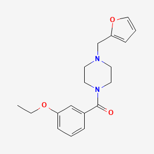molecular formula C18H22N2O3 B4851297 1-(3-ethoxybenzoyl)-4-(2-furylmethyl)piperazine 