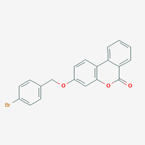 molecular formula C20H13BrO3 B4851361 3-[(4-bromobenzyl)oxy]-6H-benzo[c]chromen-6-one 