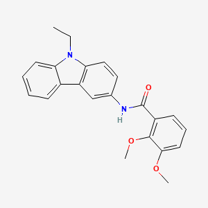 molecular formula C23H22N2O3 B4851368 N-(9-ethyl-9H-carbazol-3-yl)-2,3-dimethoxybenzamide 