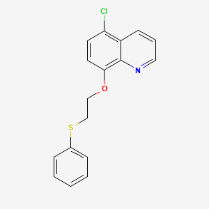 molecular formula C17H14ClNOS B4851396 5-chloro-8-[2-(phenylthio)ethoxy]quinoline 