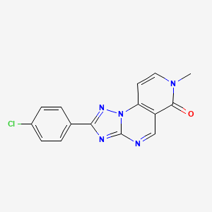 molecular formula C15H10ClN5O B4851427 2-(4-chlorophenyl)-7-methylpyrido[3,4-e][1,2,4]triazolo[1,5-a]pyrimidin-6(7H)-one 