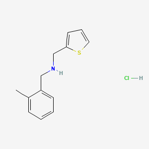 molecular formula C13H16ClNS B4851443 (2-methylbenzyl)(2-thienylmethyl)amine hydrochloride 