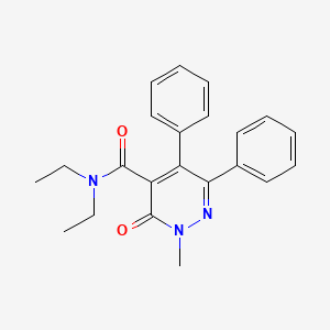 molecular formula C22H23N3O2 B4851459 N,N-diethyl-2-methyl-3-oxo-5,6-diphenyl-2,3-dihydro-4-pyridazinecarboxamide 