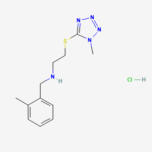 molecular formula C12H18ClN5S B4851505 N-(2-methylbenzyl)-2-[(1-methyl-1H-tetrazol-5-yl)thio]ethanamine hydrochloride 