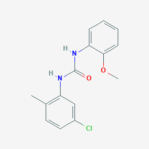 molecular formula C15H15ClN2O2 B4851514 N-(5-chloro-2-methylphenyl)-N'-(2-methoxyphenyl)urea 
