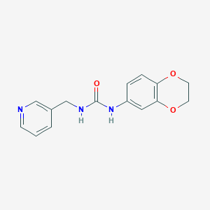 molecular formula C15H15N3O3 B4851517 N-(2,3-dihydro-1,4-benzodioxin-6-yl)-N'-(3-pyridinylmethyl)urea 