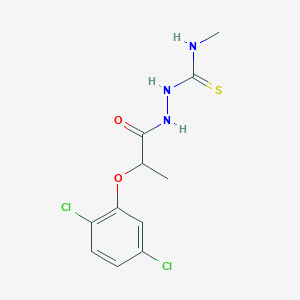 molecular formula C11H13Cl2N3O2S B4851539 2-[2-(2,5-dichlorophenoxy)propanoyl]-N-methylhydrazinecarbothioamide 