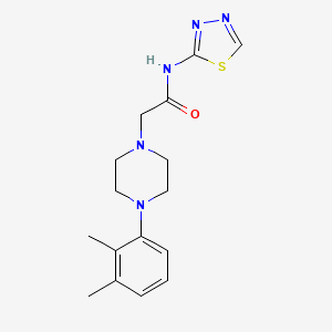 molecular formula C16H21N5OS B4851623 2-[4-(2,3-dimethylphenyl)-1-piperazinyl]-N-1,3,4-thiadiazol-2-ylacetamide 