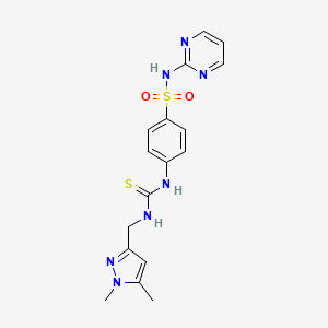 4-[({[(1,5-dimethyl-1H-pyrazol-3-yl)methyl]amino}carbonothioyl)amino]-N-2-pyrimidinylbenzenesulfonamide