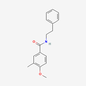 molecular formula C17H19NO2 B4851713 4-methoxy-3-methyl-N-(2-phenylethyl)benzamide 