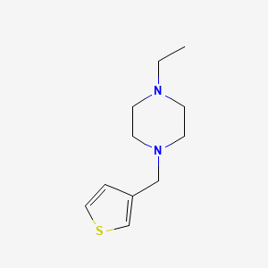 molecular formula C11H18N2S B4851774 1-ethyl-4-(3-thienylmethyl)piperazine 
