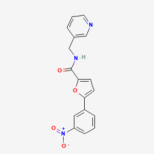 5-(3-nitrophenyl)-N-(3-pyridinylmethyl)-2-furamide