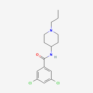 molecular formula C15H20Cl2N2O B4851814 3,5-dichloro-N-(1-propyl-4-piperidinyl)benzamide 