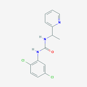 molecular formula C14H13Cl2N3O B4851818 N-(2,5-dichlorophenyl)-N'-[1-(2-pyridinyl)ethyl]urea 
