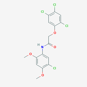 molecular formula C16H13Cl4NO4 B4851873 N-(5-chloro-2,4-dimethoxyphenyl)-2-(2,4,5-trichlorophenoxy)acetamide 