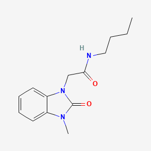 molecular formula C14H19N3O2 B4851877 N-butyl-2-(3-methyl-2-oxo-2,3-dihydro-1H-benzimidazol-1-yl)acetamide 