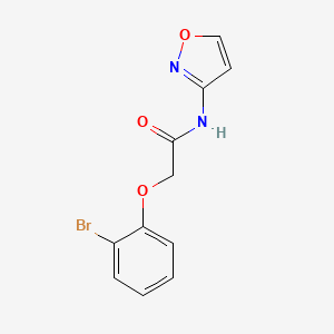 molecular formula C11H9BrN2O3 B4851927 2-(2-bromophenoxy)-N-3-isoxazolylacetamide 