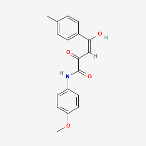 molecular formula C18H17NO4 B4851938 2-hydroxy-N-(4-methoxyphenyl)-4-(4-methylphenyl)-4-oxo-2-butenamide 