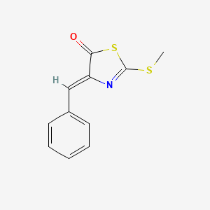 molecular formula C11H9NOS2 B4851965 4-benzylidene-2-(methylthio)-1,3-thiazol-5(4H)-one 