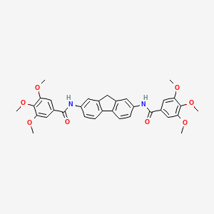 molecular formula C33H32N2O8 B4851974 N,N'-9H-fluorene-2,7-diylbis(3,4,5-trimethoxybenzamide) 